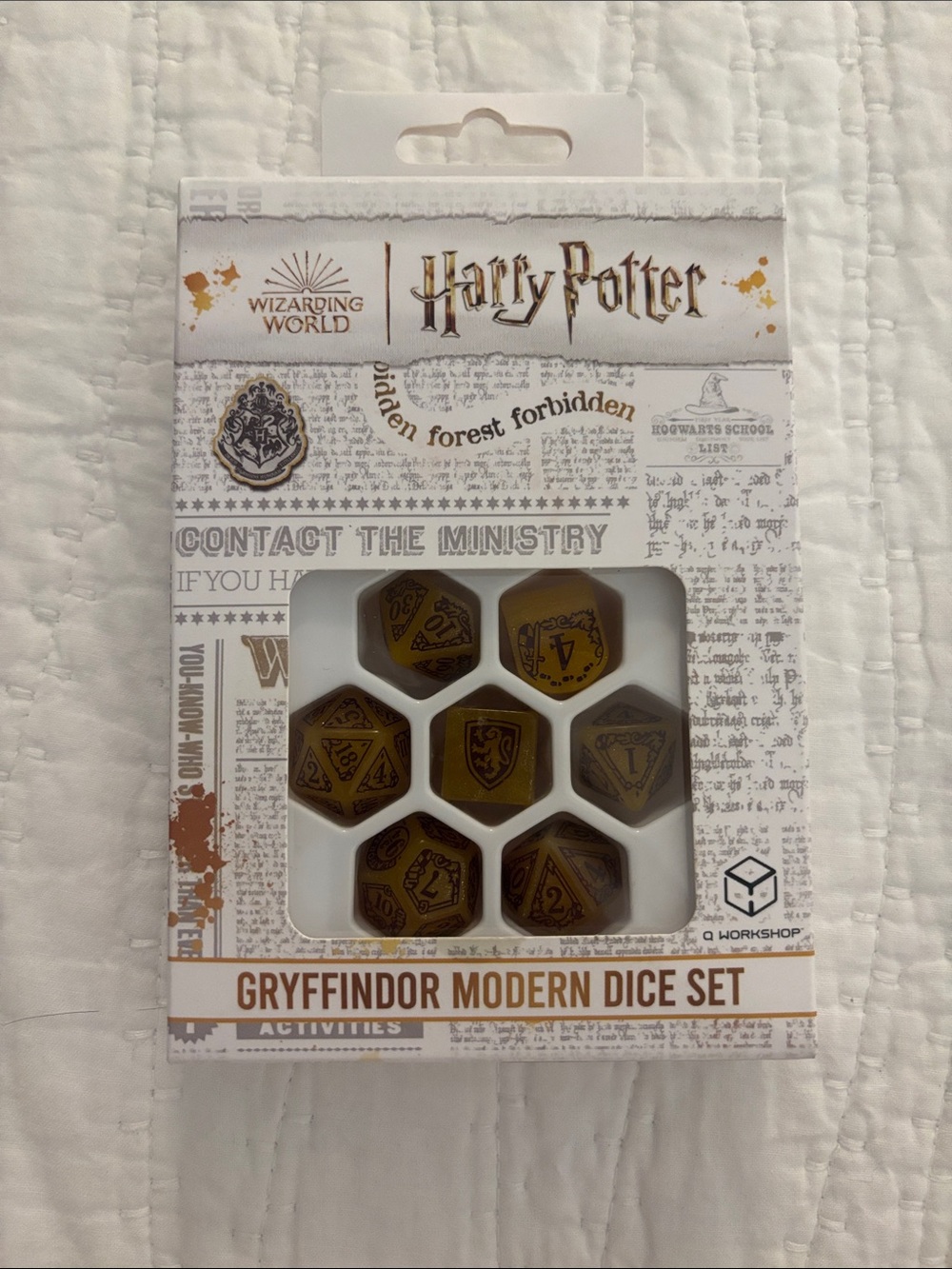 Harry Potter Gryffindor Modern Dice Set